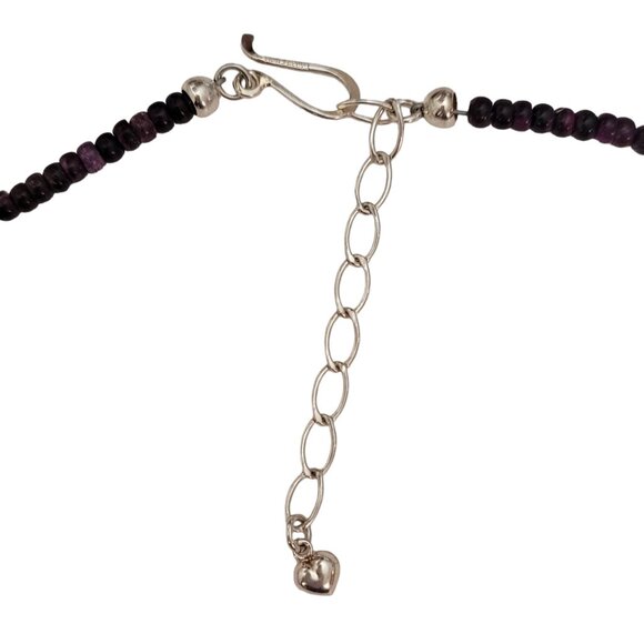 Jay King Sterling Silver Purple Stone Bead Necklace 20" Long, E775 - Picture 6 of 9